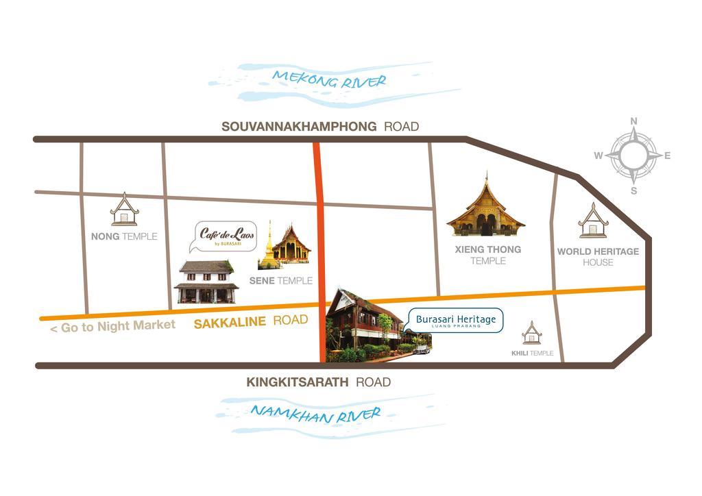 Cafe De Laos Hotel Luang Prabang Exterior foto